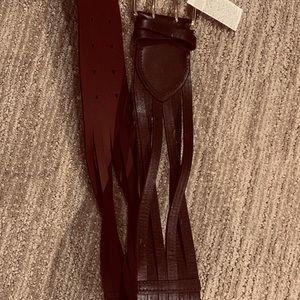 NWT Banana Republic burgundy/brown braided belt